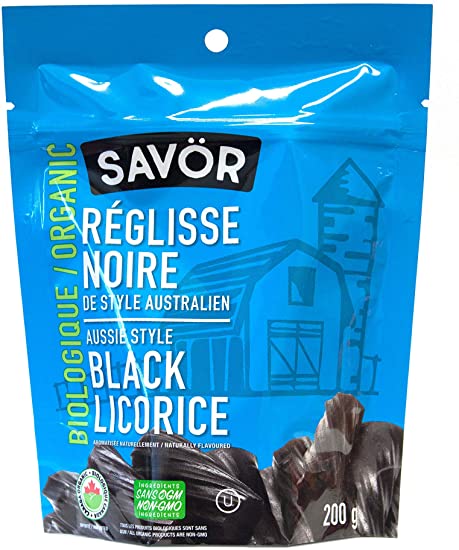 Savor Organic Black Licorice Aussie Style, 200 Grams