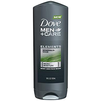 Dove Men Care Elements Body and Face Wash, Minerals and Sage 18 oz