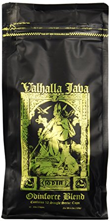 Valhalla Java Single Serve Capsules for Keurig K-Cup Brewers, USDA Certified Organic and Fair Trade, 10 Count