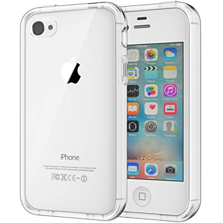 JETech Case for Apple iPhone 4 and iPhone 4s, Shock-Absorption Bumper Cover, HD Clear