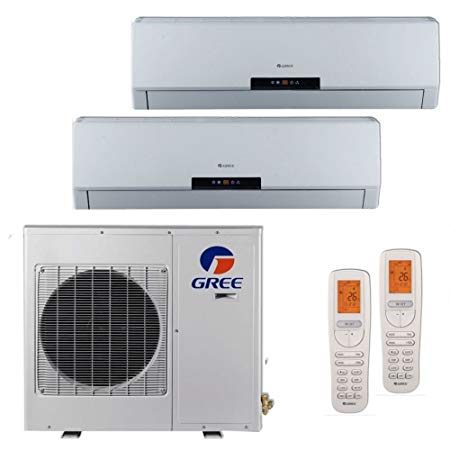 Gree MULTI18BNEO201-18,000 BTU  Multi Dual-Zone Wall Mount Mini Split Air Conditioner Heat Pump 208-230V (9-12)