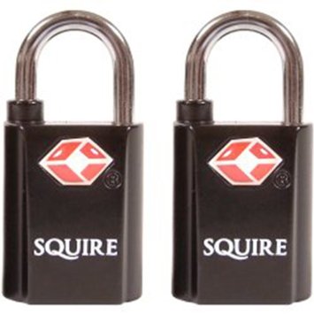 Pack of 2 keyed alike squire suitcase luggage locks.