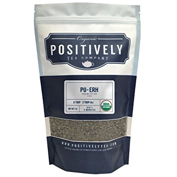 Organic Pu-Erh Tea, Loose Leaf Bag, Positively Tea LLC. (1 LB.)