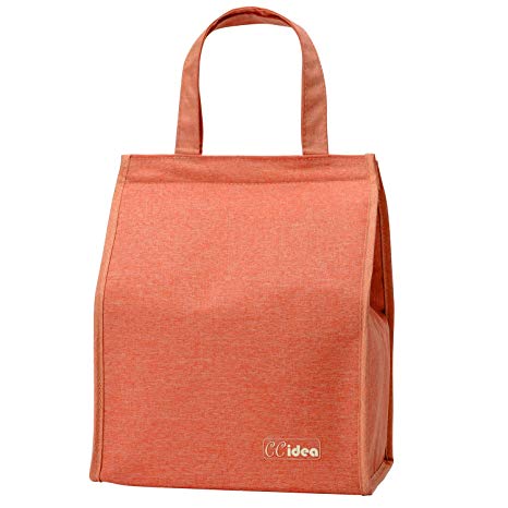 Lunch Bag For Men & Women, CCidea Simple Waterproof Insulated Large Adult Lunch Tote Bag (Inulin)