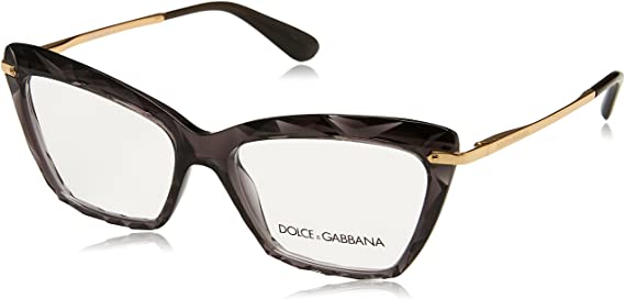 Dolce & Gabbana Dolce & Gabanna DG5025 504 53 Transparent Grey Woman Cat Eye Eyeglasses