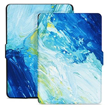 Ayotu Colorful Case for Kindle Paperwhite E-reader Auto Wake/Sleep Smart Protective Cover Case,Fits All 2012, 2013, 2015 and 2016 Versions Kindle Paperwhite 300 PPI, K5-09 The Oil Painting