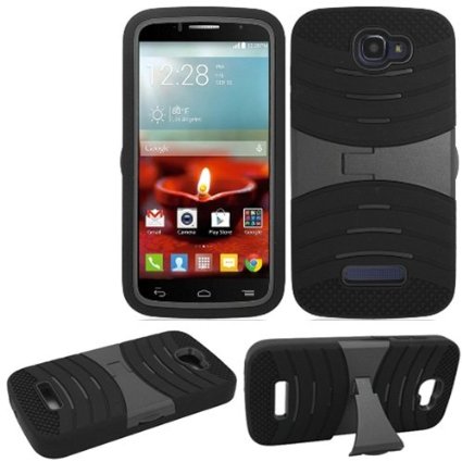 Phone Case for Alcatel Onetouch Pop Icon Rugged Heavy Duty Armo Cover Black Stand A564c 7040