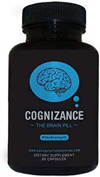Cognizance The Brain Pill: 60 Capsules - Natural Brain Function Support for Memory, Focus, Clarity, Mental Performance and More
