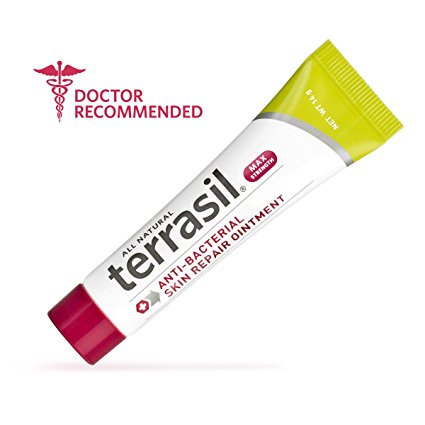 Antibacterial Skin Repair MAX 3X Faster Dr. Recommended 100% Guaranteed All Natural Fissures Folliculitis Angular Cheilitis Impetigo Chilblains Lichen Sclerosus Boils Cellulitis by Terrasil®