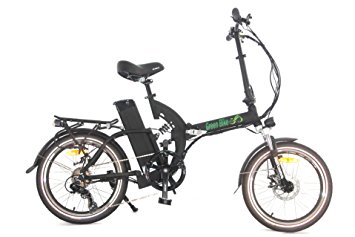 Greenbike USA GB5 500 Electric Motor Power Bicycle Lithium Battery Folding Bike - FULL SUSPENSION RED