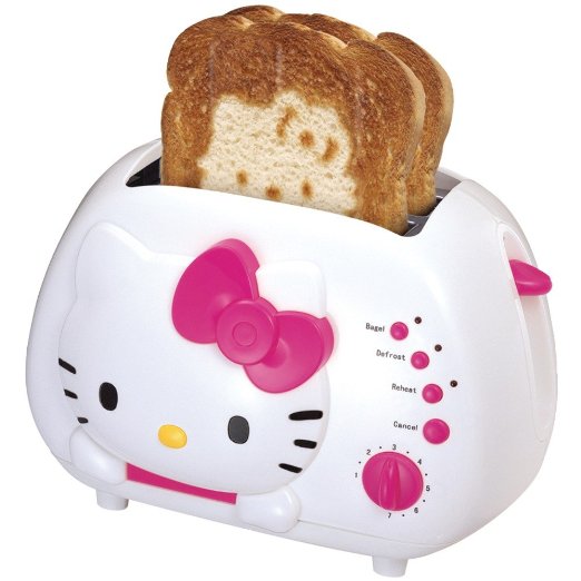 Hello Kitty 2-Slice Wide Slot Toaster With Cool Touch Exterior