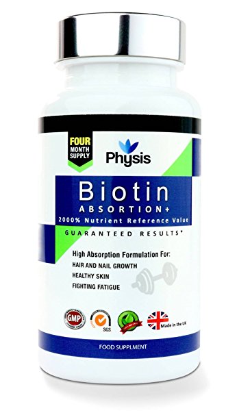 Physis Biotin Absorption Plus for Skin Hair Growth and Nail Health