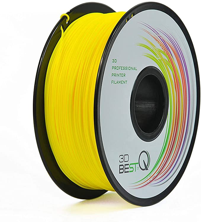 3D BEST-Q Flexible TPU 1.75mm 3D Printer Filament, Dimensional Accuracy  /- 0.03 mm, 1KG Spool, 8 Color To Choose (yellow)