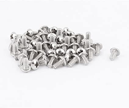 uxcell #6-32 x 1/4 Inch Phillips Truss Head Machine Screws Fasteners 50 Pcs