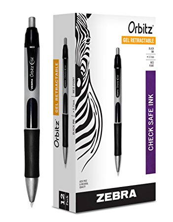 ZEB41010 - Zebra Orbitz Roller Ball Retractable Gel Pen