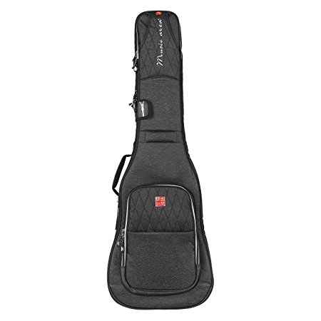 Music Area TANG30 Electric Bass Gig Bag Waterproof 30mm cushion Protection Patented - Black