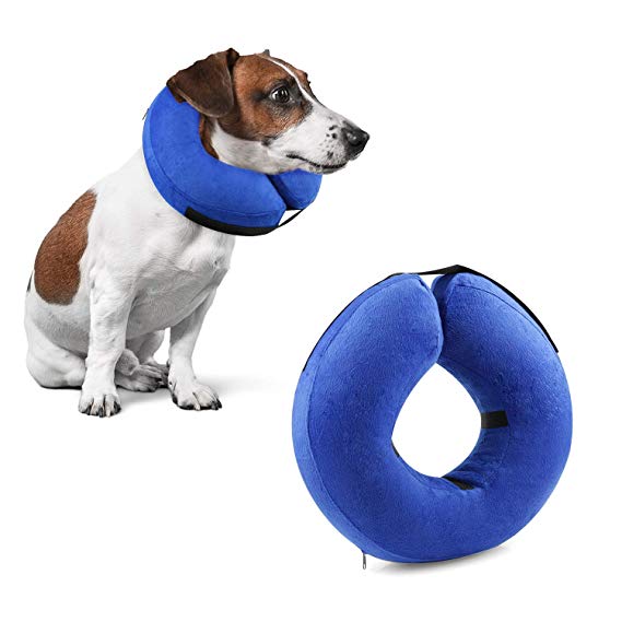 XUZOU Dog Cone Collar Soft - Soft Pet Recovery E-Collar Cone Small Medium Large Dogs, Designed to Prevent Pets from Touching Stitches