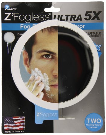 Zadro 5X - 1X Adjustable Ultra Fogless Shower Mirror