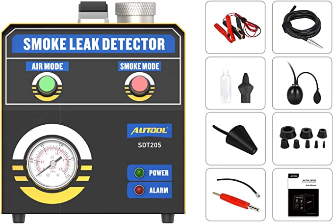 AUTOOL Automotive Smoke Machine 12V Car EVAP Leak Detector Diagnostic Tester