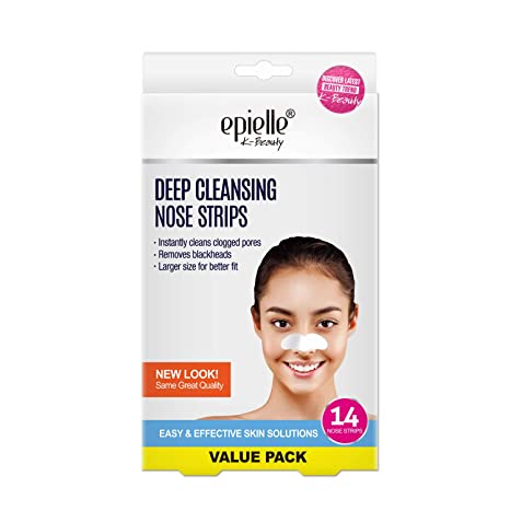 Epielle Deep Cleansing Pore Strips, Nose Strips for Blackhead Removal with instant cleaning clogged pores (Original 14ct)