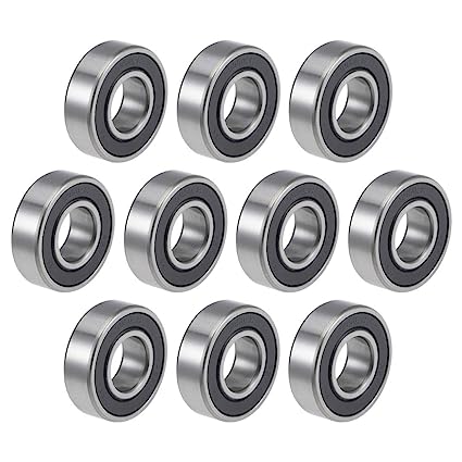 uxcell 99502H-2RS Deep Groove Ball Bearings 5/8-inch Inner Dia 1-3/8-inch OD 11mm Bore Double Sealed Chrome Steel Z2 10pcs