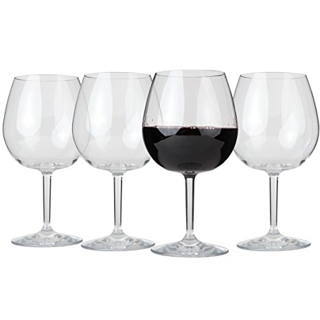 Unbreakable Indoor / Outdoor Pinot Noir Wine Glasses - Set of 4