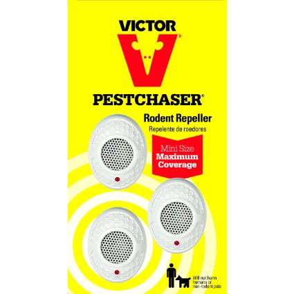 Victor M753 Mini PestChaser Ultrasonic Rodent Repellent, 3-Pack   (not available in HI or NM)