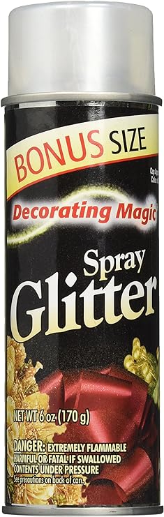 Chase Decorating Magic Spray Glitter 6 Ounces-Opal