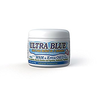 NATURAL TREASURES Ultra Blue w/MSM & Emu Oil 4 OZ