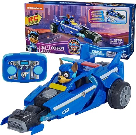 Paw Patrol: The Mighty Movie, Remote Control Car with Molded Mighty Pups Chase, Kids Toys for Boys & Girls 3