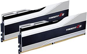 G.SKILL Trident Z5 Series (Intel XMP 3.0) DDR5 RAM 32GB (2x16GB) 6000MT/s CL36-36-36-96 1.35V Desktop Computer Memory UDIMM - Metallic Silver (F5-6000J3636F16GA2-TZ5S)