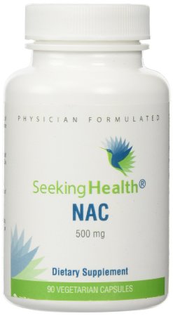 NAC | 500 mg N-Acetyl-L-Cysteine | Powerful Detoxifying Action| 90 Easy-To-Swallow Capsules | Free of Common Allergens | Seeking Health