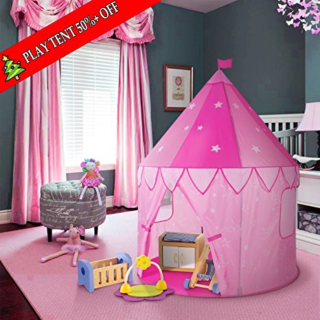 SGILE Children Pop Up Play Tent colorful toy‘s room (Princess)