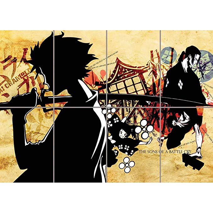 Doppelganger33 LTD Samurai Champloo Anime Poster - Jin Mugen Giant Art Print MR085