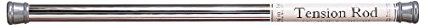 Carnation Home Fashions Stall 23-Inch to 40-Inch Adjustable Shower Curtain Tension Rod, Chrome