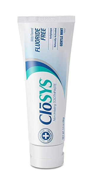 CloSYS Fluoride Free Toothpaste, Clean Mint 3.4 oz (Pack of 3)