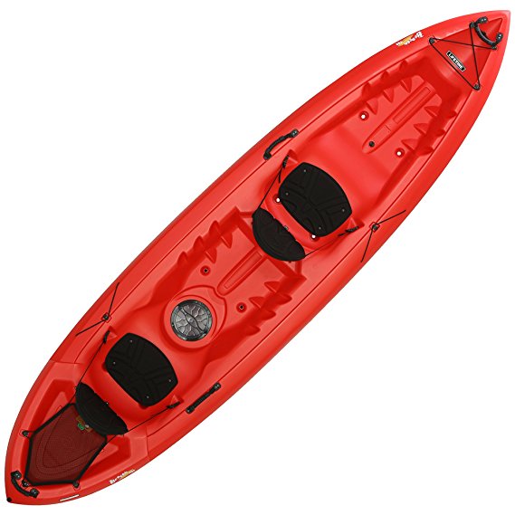 Lifetime Beacon Tandem Kayak, Red, 12'