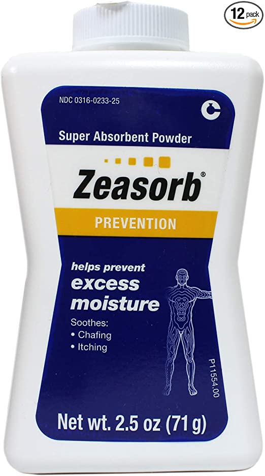 Zeasorb Super Absorbent Powder 2.50oz (Pack of 12)