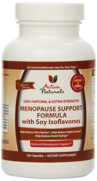 Activa Naturals Menopause Health Supplement with Soy Isoflavones Herbs - 120 Caps