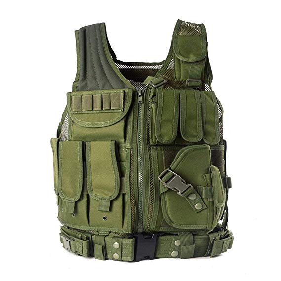 vAv YAKEDA Army Fans Tactical Vest Cs Field Outdoor Equipment Supplies Breathable Lightweight Tactical Vest -1063