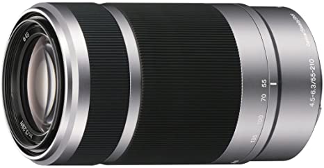 Sony E 55-210mm F4.5-6.3 OSS Lens for Sony E-Mount Cameras (Silver)