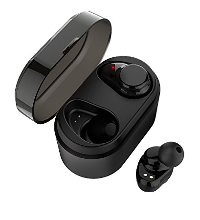 True Wireless Earbuds Langsdom X7 Mini Bluetooth 4.2 Headphones In-Ear Noise Isolating Earphones with Mic Smart Touch Control and Portable Charging Box for iPhone Samsung and More