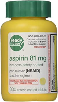 Life Extension - Aspirin Adult Pain Reliever (NSAID) Low Strength 81 mg. - 300 Enteric-Coated Tablets