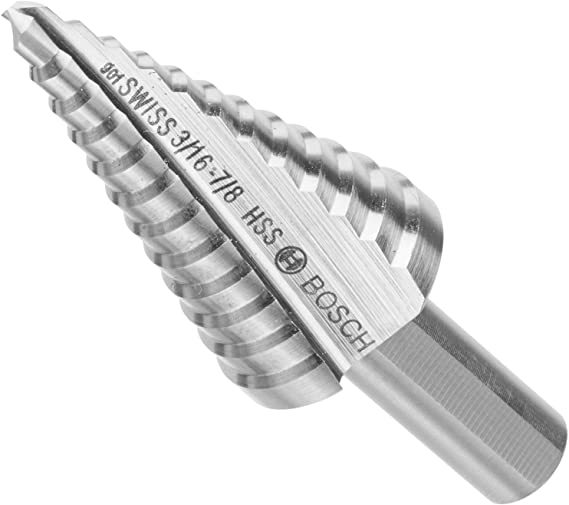 Bosch SDC2 3/16 In. to 7/8 In. High-Speed Steel Turbo Step Drill Bit