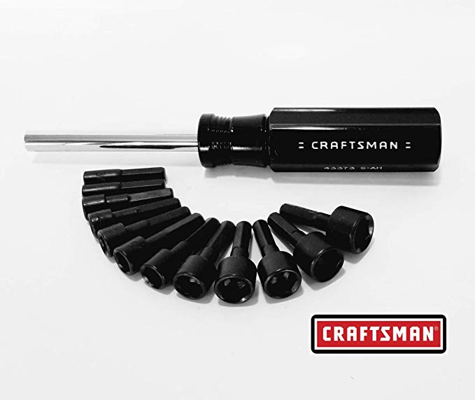 Craftsman 13 pc Piece Magnetic Handle Nut Driver Bit Set Screwdriver