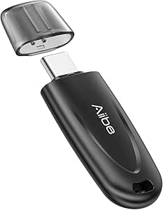 Aiibe 128GB USB C Flash Drive USB 3.2 Type C Flash Drive Up to 450MB/s USB Storage Flash Drive Portable USB C Thumb Drive Slim USB C Memory Stick for USB-C Laptop Mac Smartphone Tablet iPhone 16