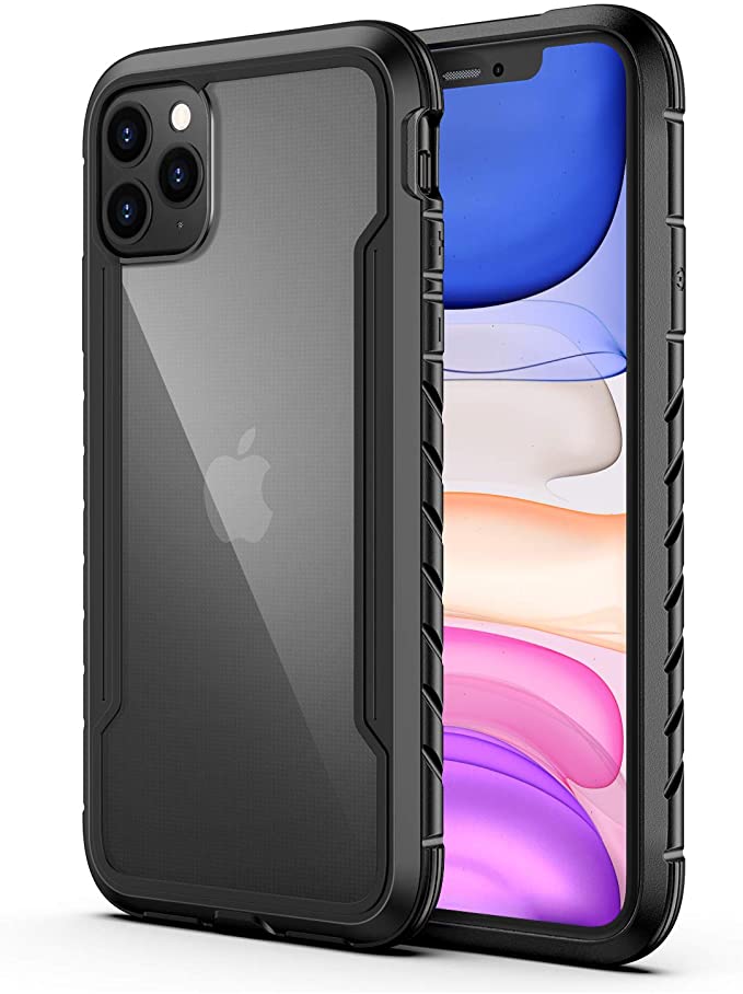 Aodh Compatible with iPhone 11 Case, Clear iPhone 11 Cases with Edge Shockproof Protection, TPU Protective Case for Apple iPhone 11 6.1 Inch (Black)