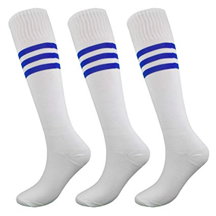 Fitliva Knee Length Striped Unisex Sports Socks Multicolor 3/6/12 Pairs