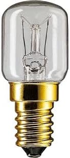 5 X PHILIPS 25 WATT E14/SES OVEN LAMP LIGHT BULB 300 DEGREES - SMALL SCREW CAP FITTING