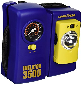 Goodyear i3500 12-Volt Tire Inflator with Removable Light